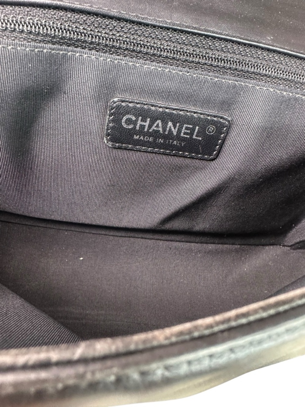 CHANEL Metallic Black Quilted Studded Shoulder Bag - Picture 10 of 10